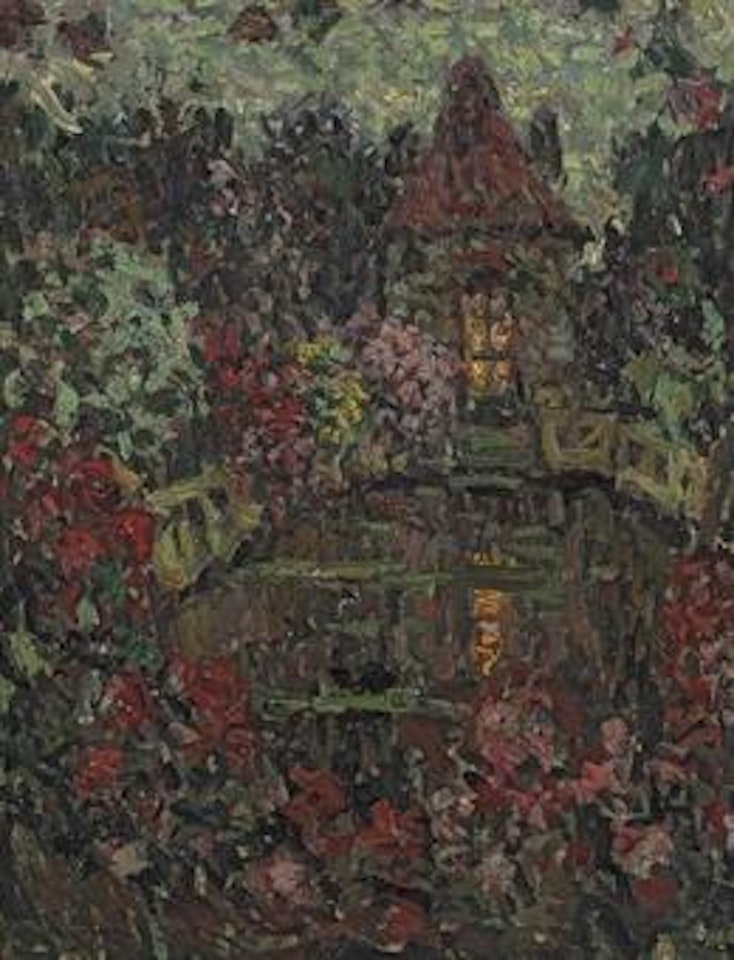 Le pavillon et les cygnes by Henri Le Sidaner
