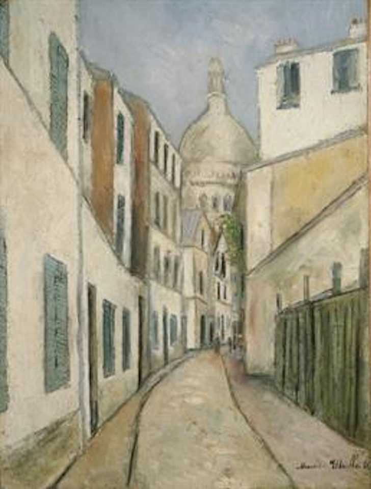 Rue Saint-Rustique by Maurice Utrillo