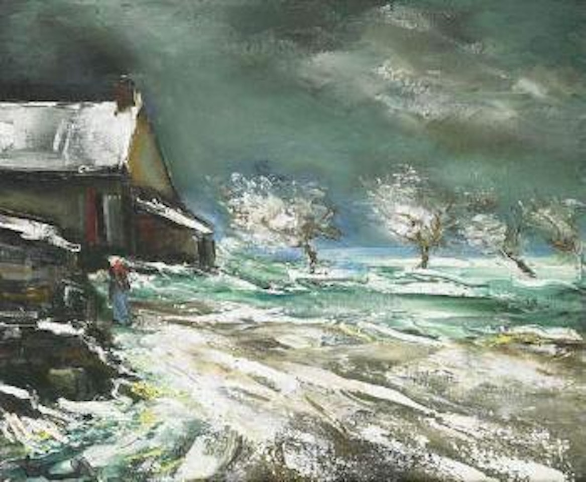 Paysage de neige by Maurice de Vlaminck