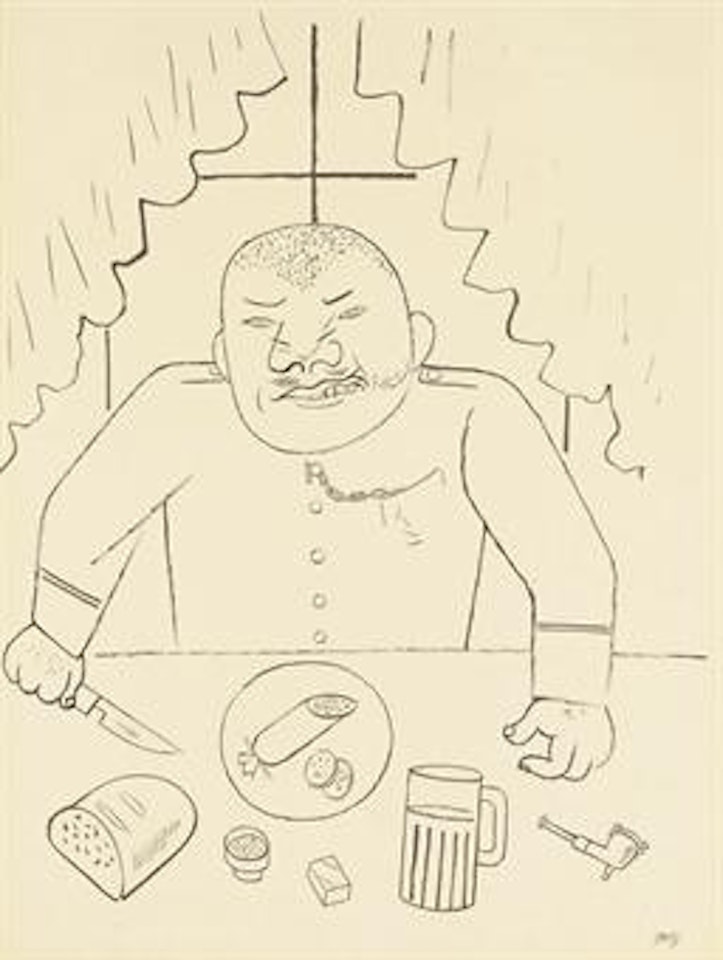 Meine Lieblingsdichterin ist die courths-mahler!! Verstanden?! by George Grosz