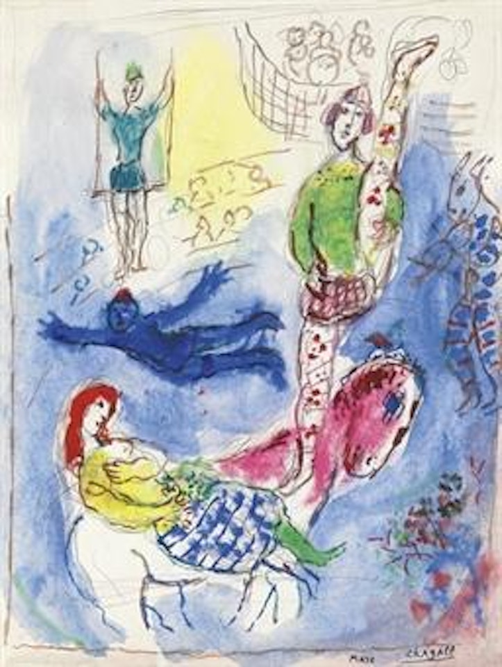 Les Acrobates by Marc Chagall