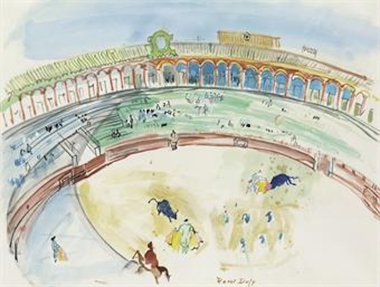 Corrida à Tolède by Raoul Dufy