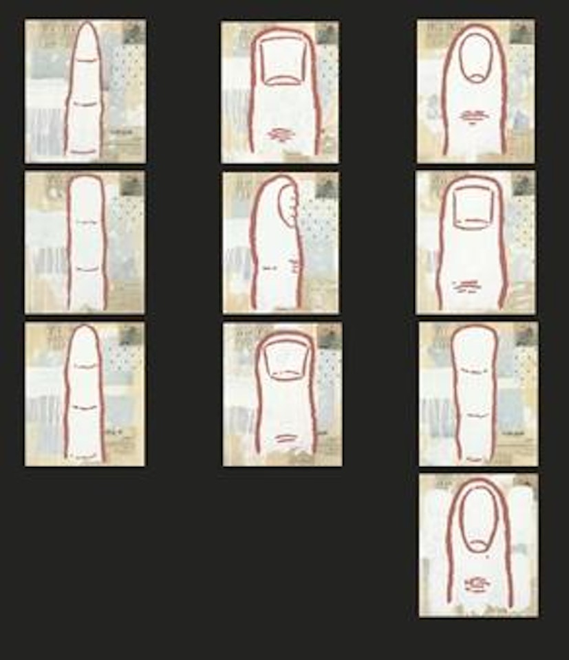 Finger #1-10 by Donald Baechler