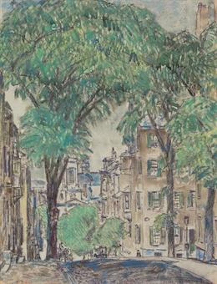 Mount Vernon Street, Boston by Childe Hassam