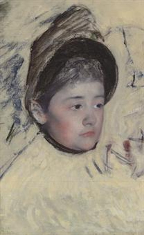 Woman Wearing Bonnet by Mary Cassatt