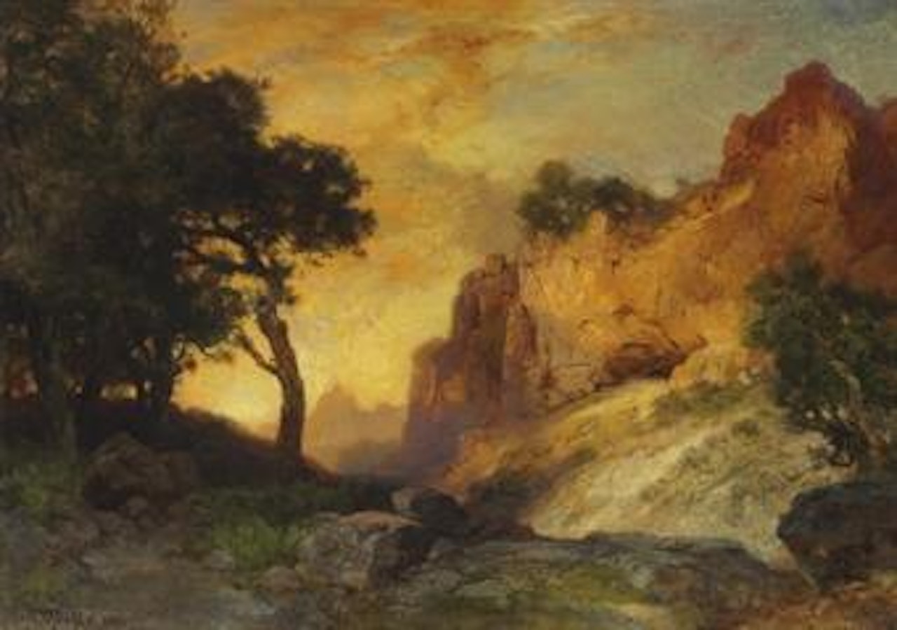 A Side Canyon, Grand Canyon, Arizona by Thomas Moran