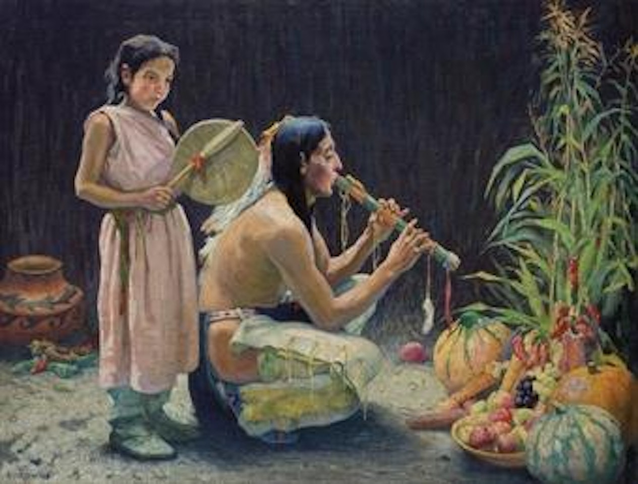 The Harvest Song by E. Irving Couse