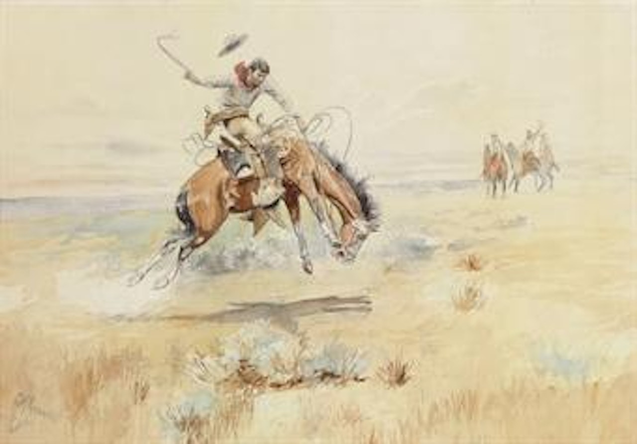 The Bronco Buster by Charles M Russell