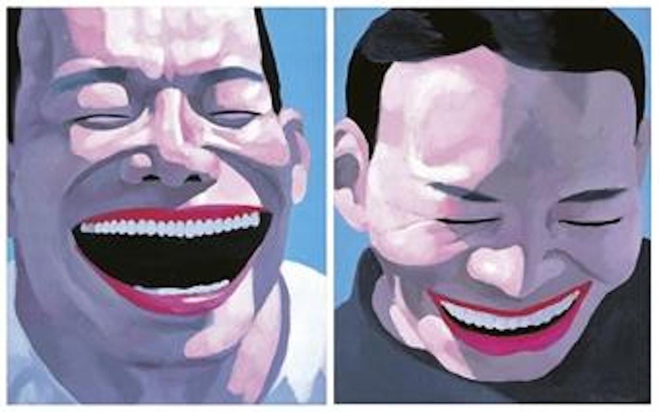 99 idol series No. 50 & 63 by Yue Minjun