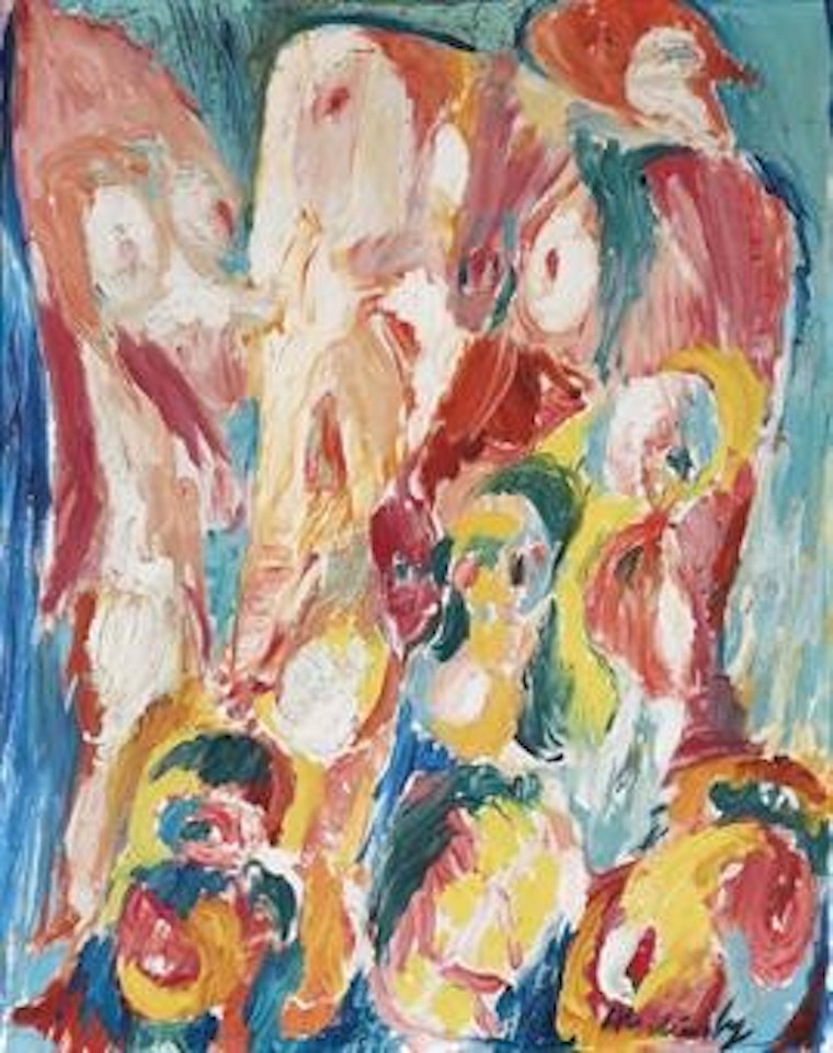 Tetes flottantes by Pierre Alechinsky
