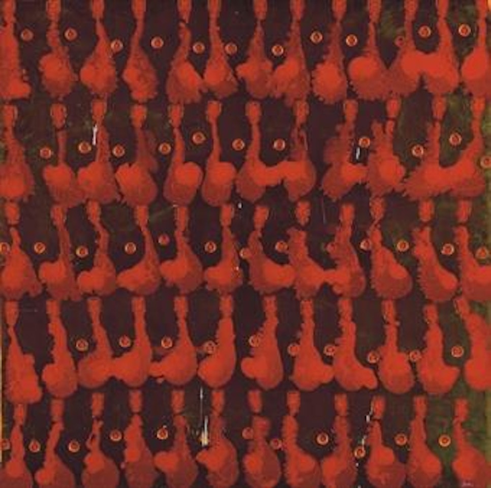 Post de peinture rouge by Arman