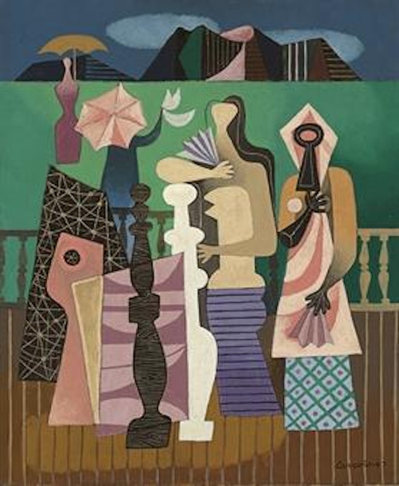 The Promenade (also titled The Boardwalk) by Mario Carreno