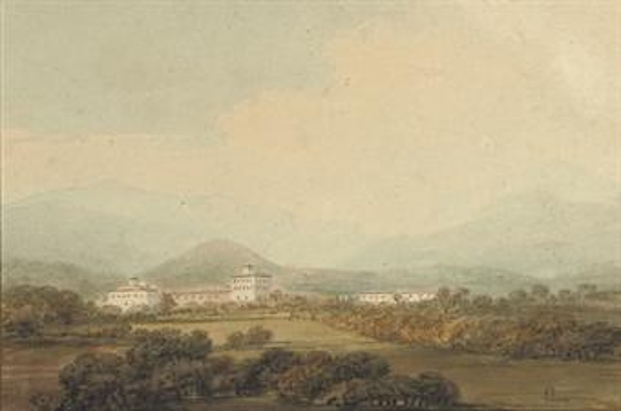 The Bishop's Palace at Brescia, Northern Italy by Thomas Girtin by Joseph Mallord William Turner