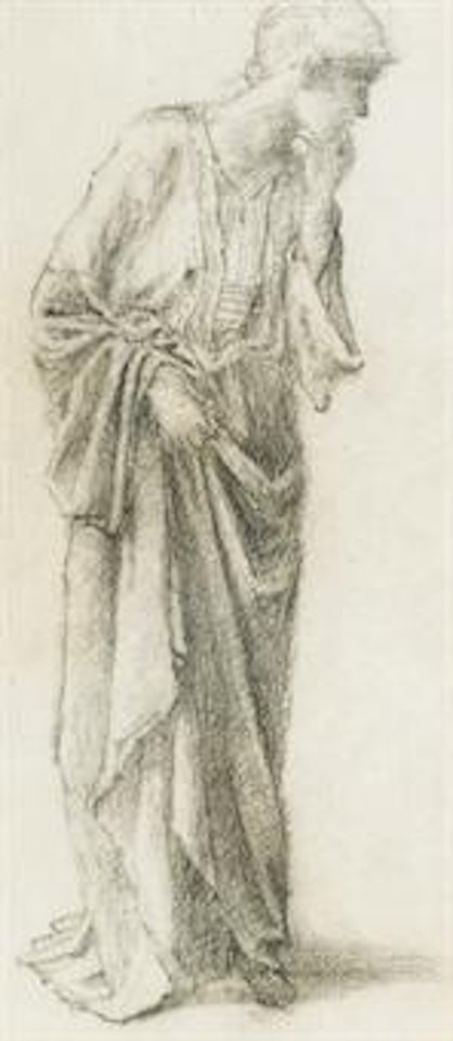 Study for Danaë in Danaë and the Brazen Tower by Edward Coley Burne-Jones