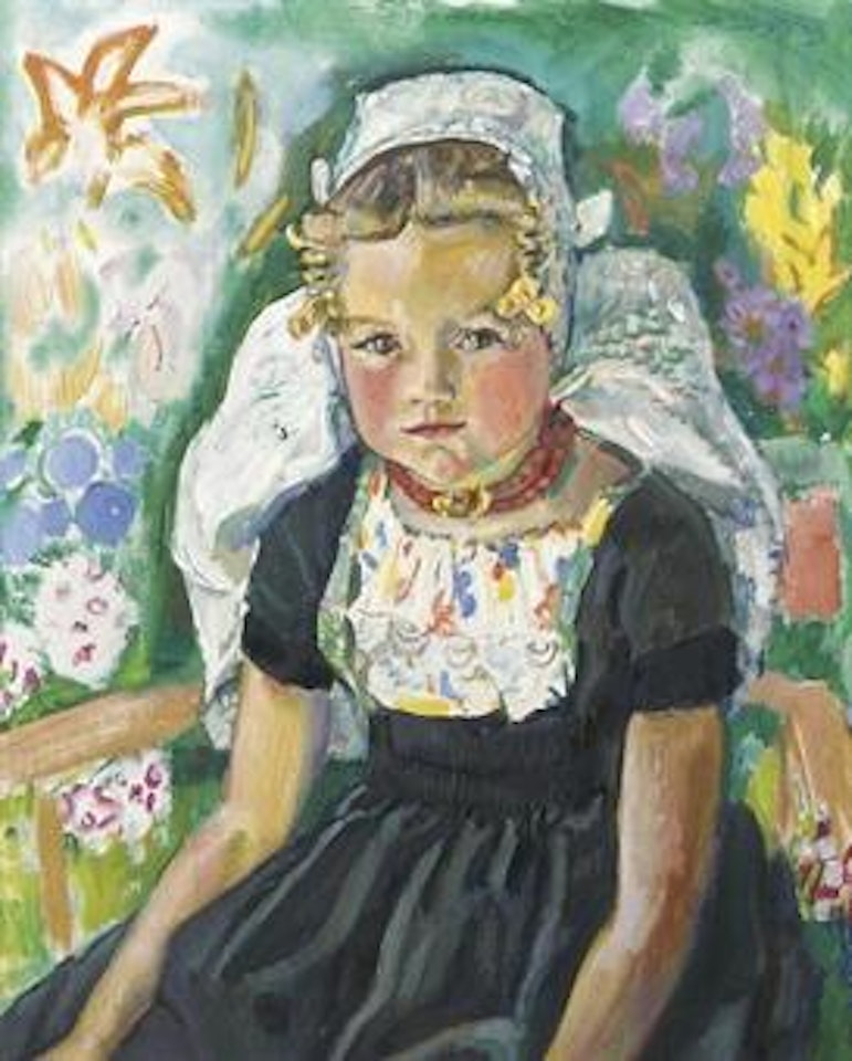 Girl wearing a Walcheren dress by Jan Sluyters