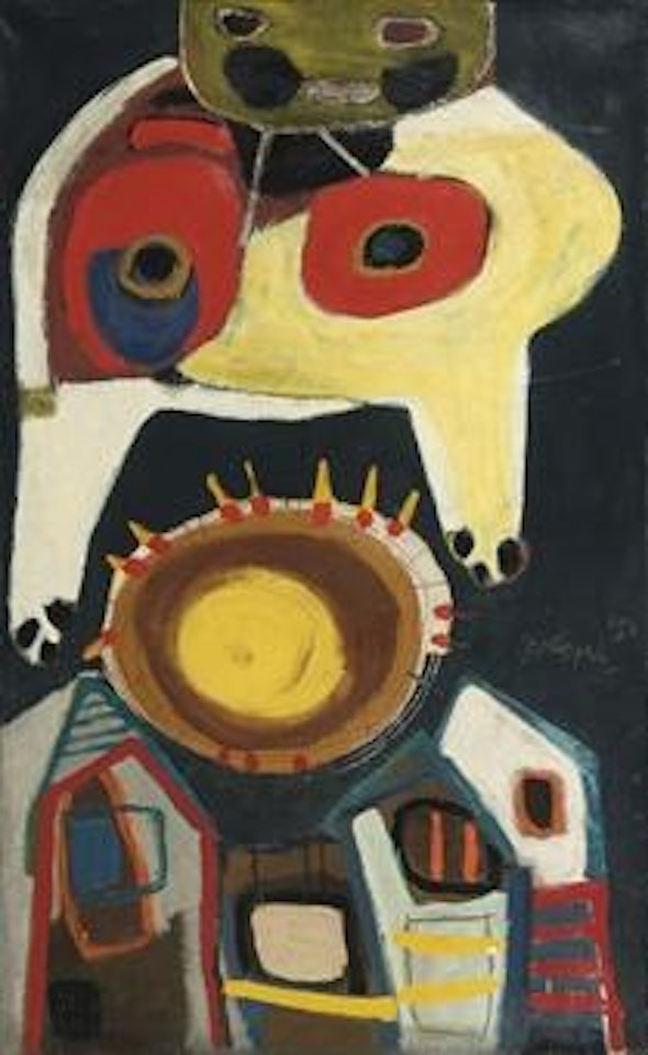 Femme, Soleil, Ville by Karel Appel