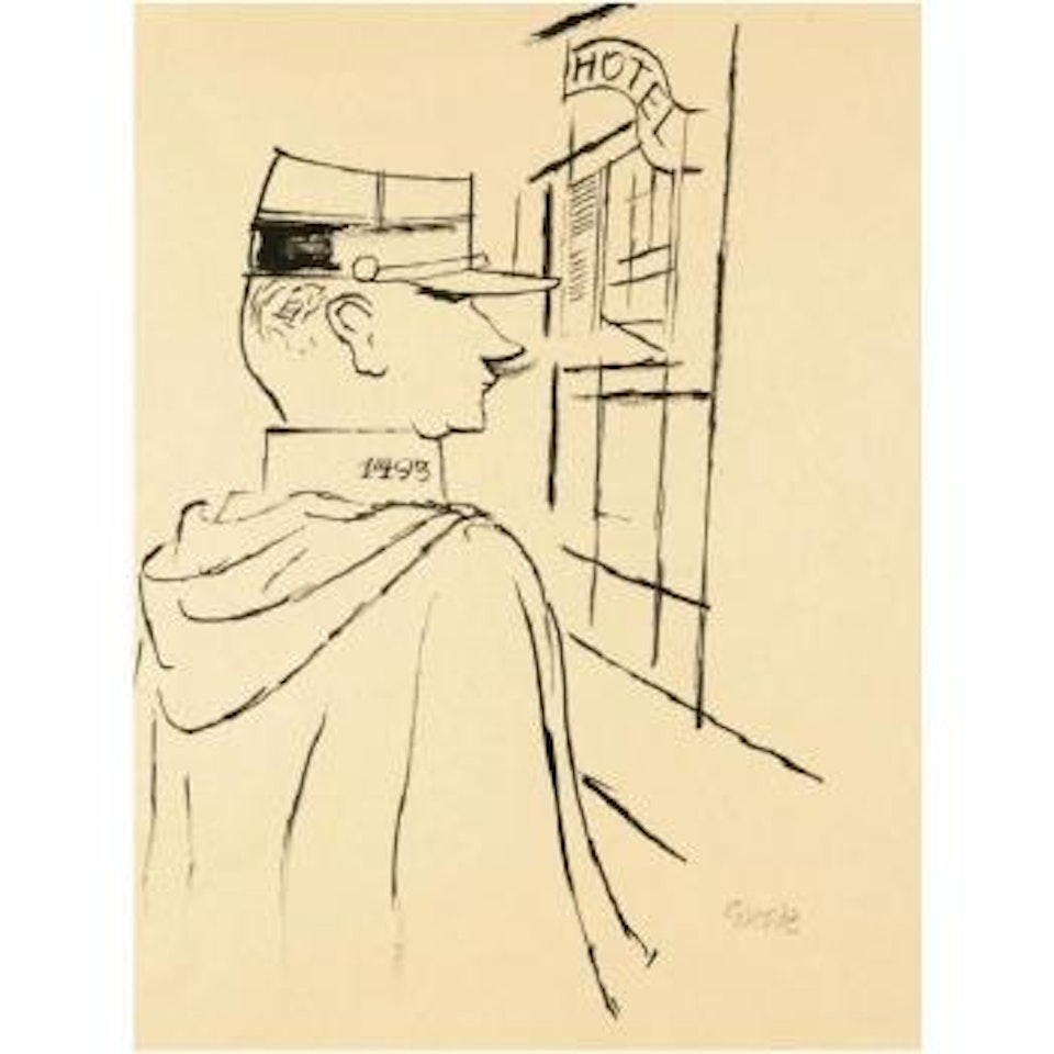 Französicher Polizist (French Policeman) by George Grosz