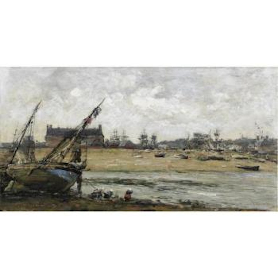 Trouville, Vue Du Port Prise De L'embarcadère by Eugène Boudin