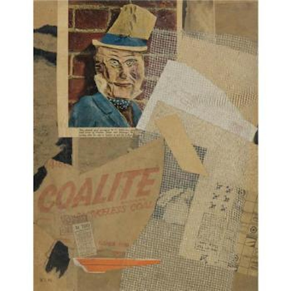 Ohne Titel, W. C. Fields (Untitled, W. C. Fields) by Kurt Schwitters