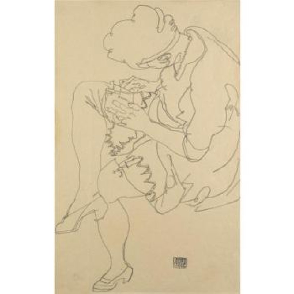 Sitzende Frau (Seated Woman) by Egon Schiele