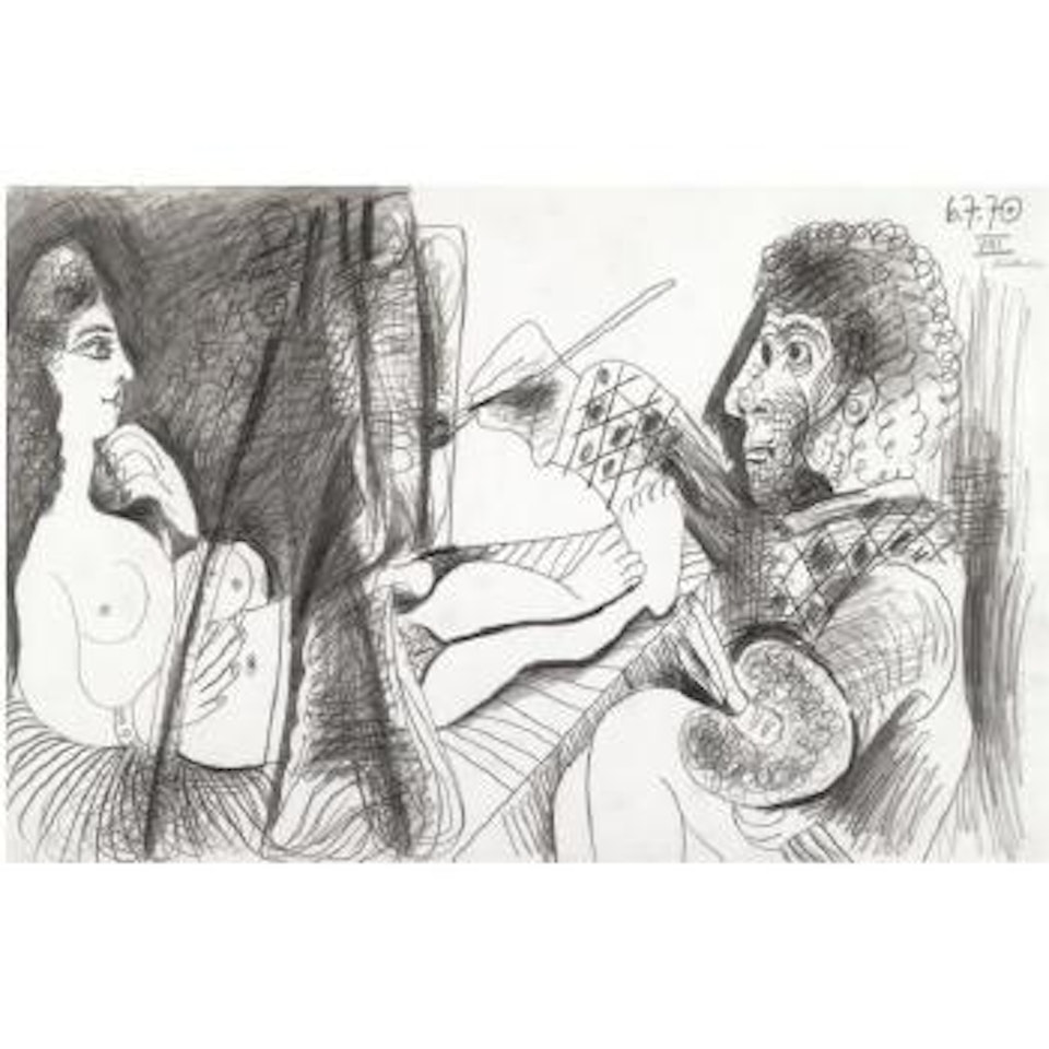 Le Peintre Et Son Modèle (Picasso Et Jacqueline) by Pablo Picasso