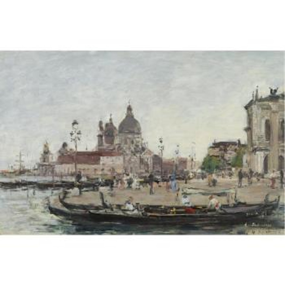 Venise, La Salute by Eugène Boudin