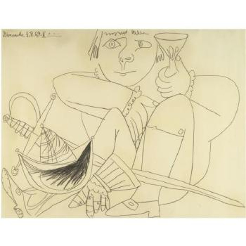 Adolescent Au Casque Et À L'épée by Pablo Picasso