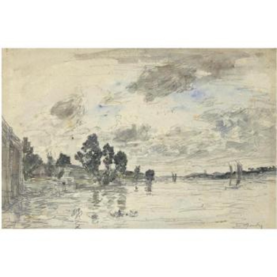 Bords De Seine by Eugène Boudin