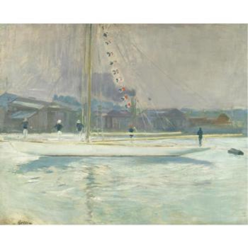 Yacht Vero Entrant Au Port by Paul César Helleu