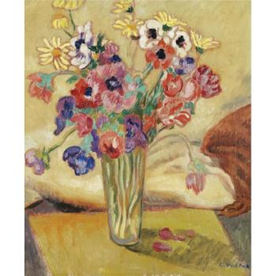 Vase De Fleurs Avec Anémones by Louis Valtat
