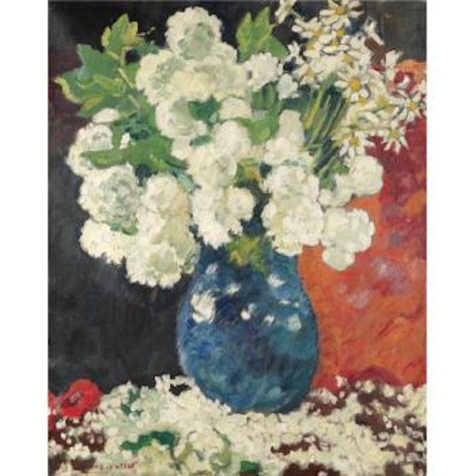 Vase Bleu, Boules De Neige by Louis Valtat