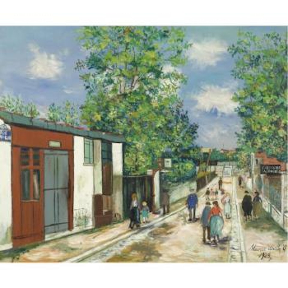 Rue Van-loo À Auteuil by Maurice Utrillo