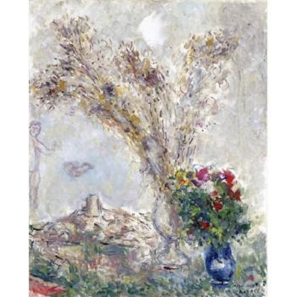 Deux Bouquets À Saint-paul by Marc Chagall