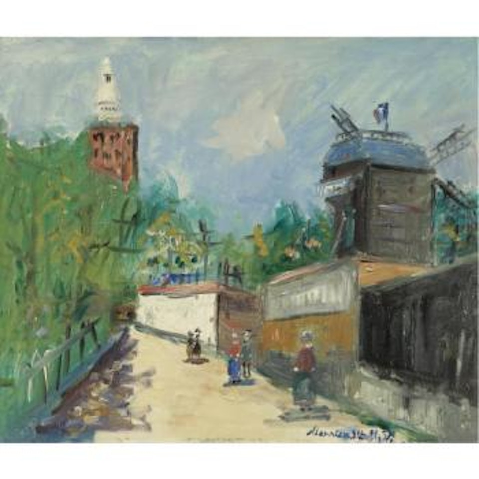 Le Moulin De La Galette À Montmartre by Maurice Utrillo