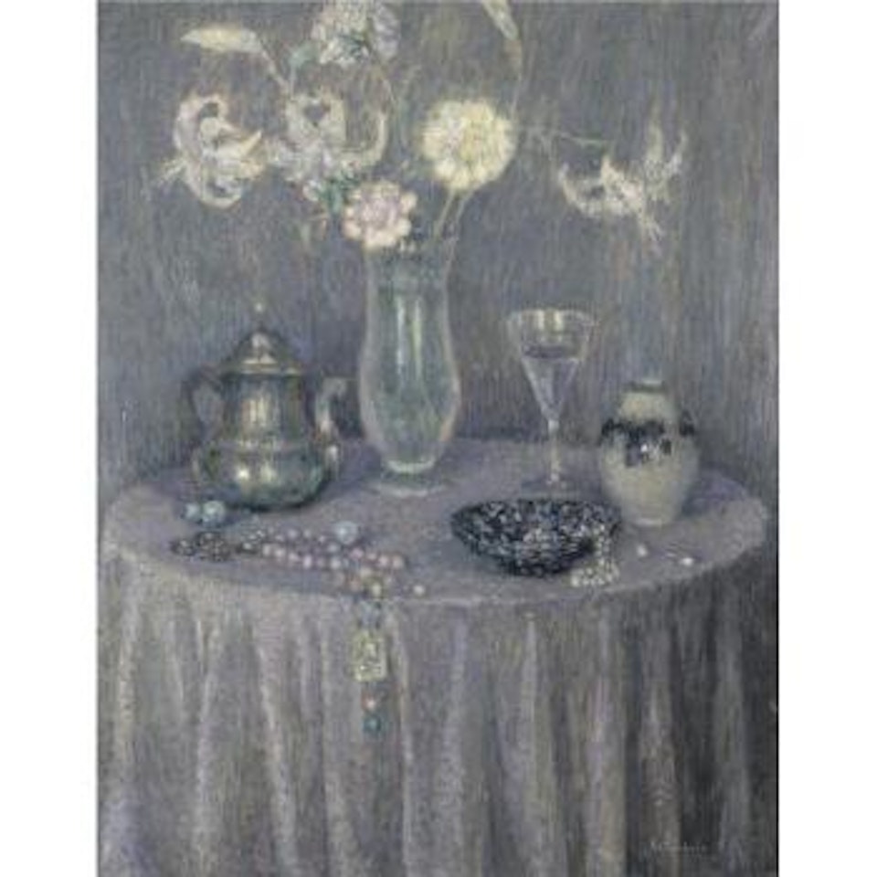 La Table, Harmonie Grise by Henri Le Sidaner