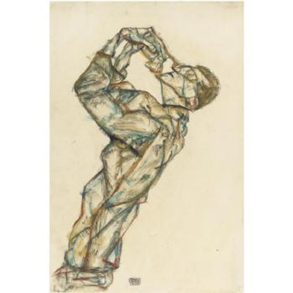 Pierrot (Selbstbildnis) (Pierrot - Self-portrait) by Egon Schiele