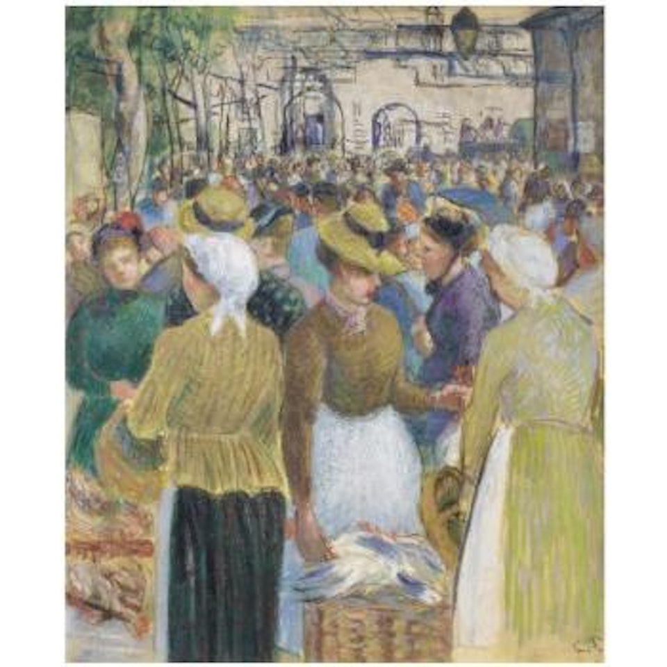 Marché À La Volaille À Gisors by Camille Pissarro