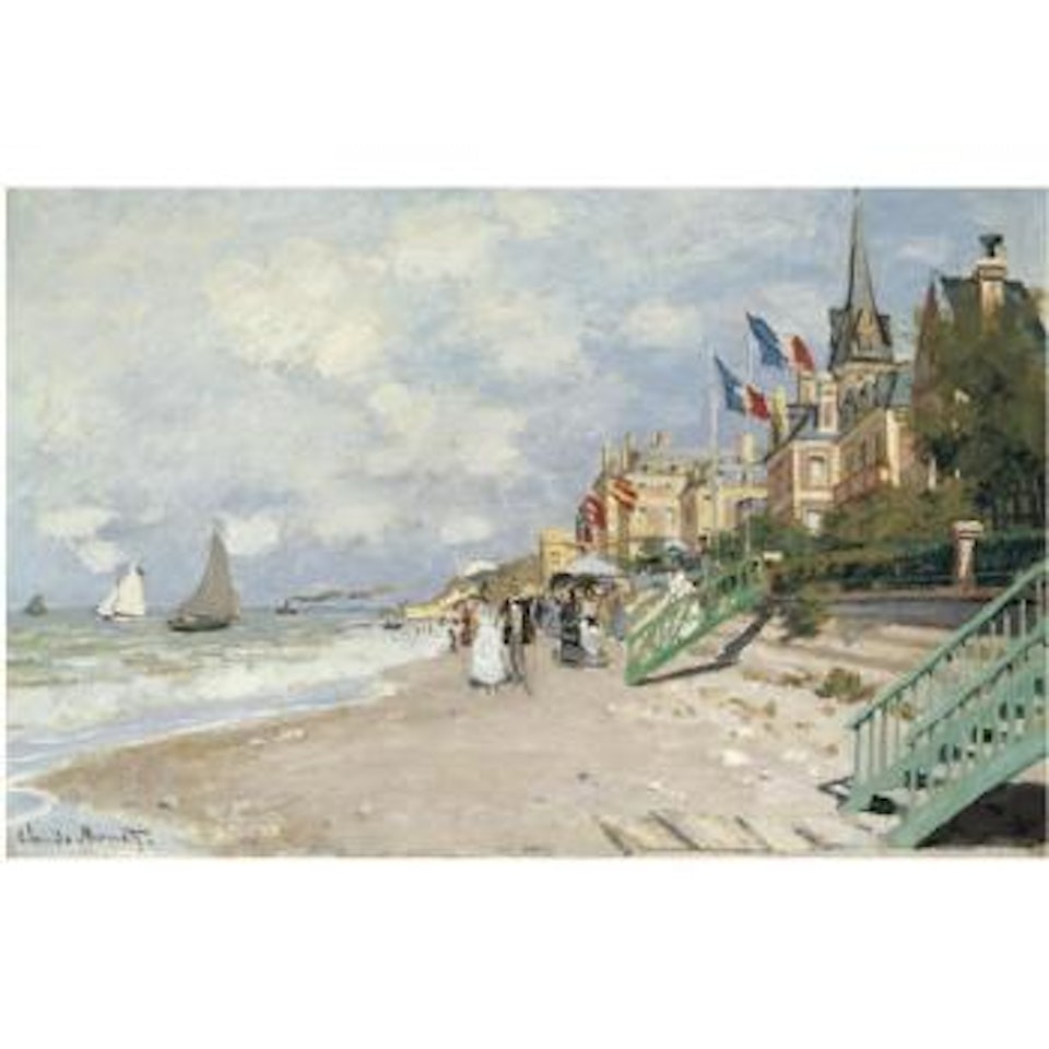 La Plage À Trouville by Claude Monet