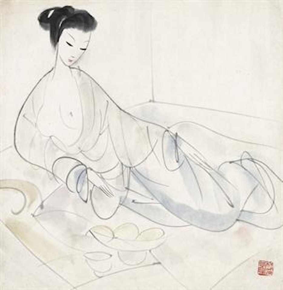 Lady by Lin Fengmian