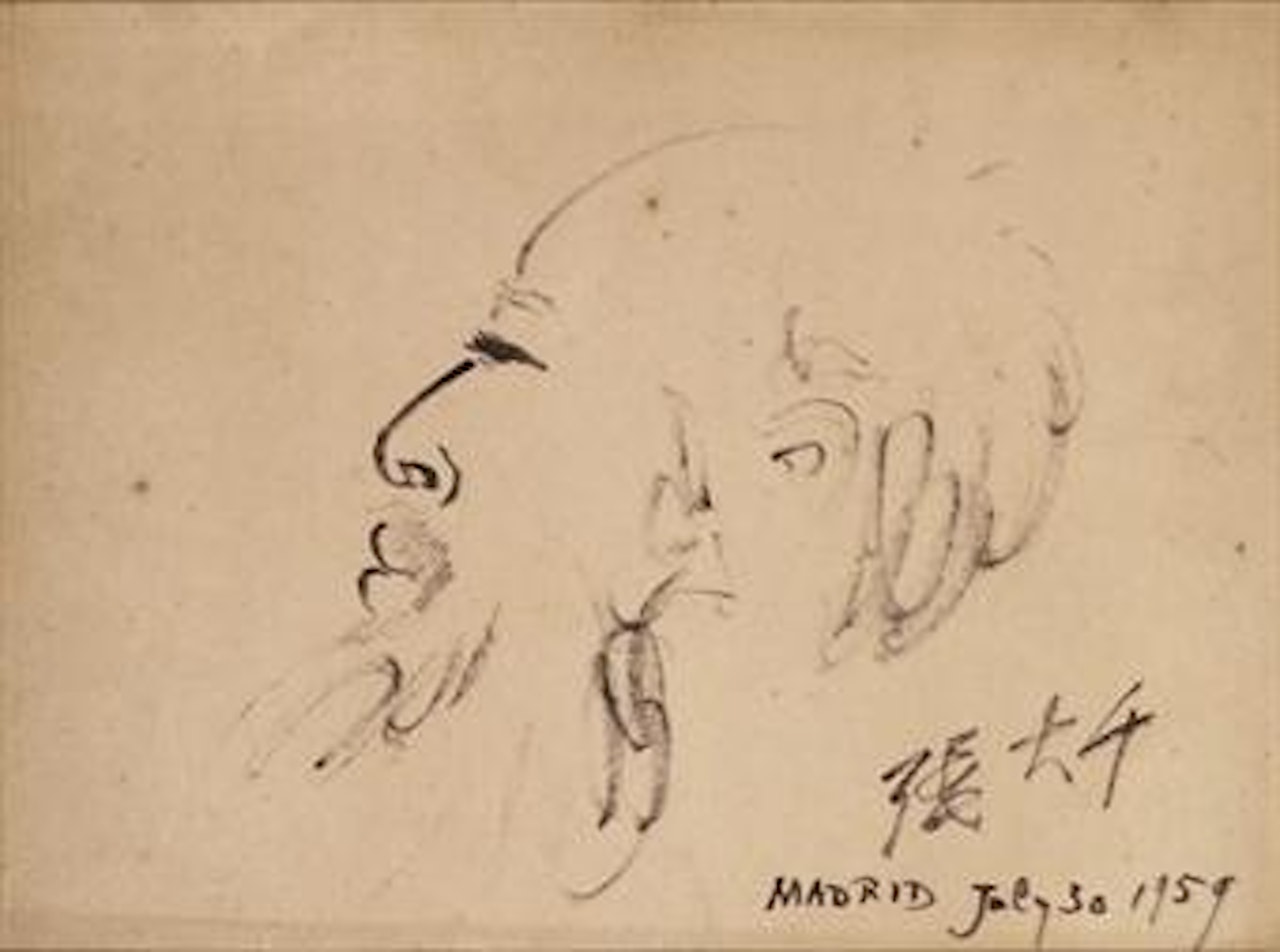 Self-Portrait by Zhang Daqian