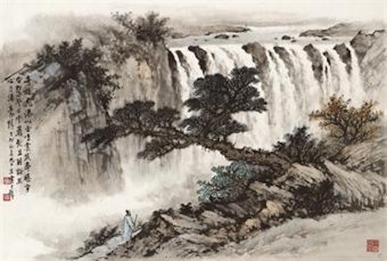 Thundering Waterfalls by Huang Junbi