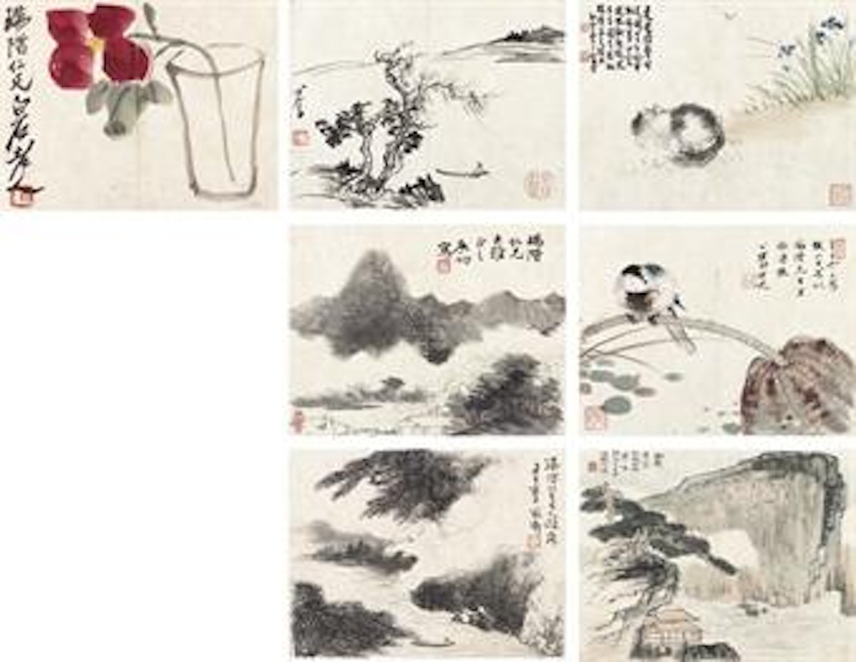 Various Subjects by Pu Ru by Qi Baishi