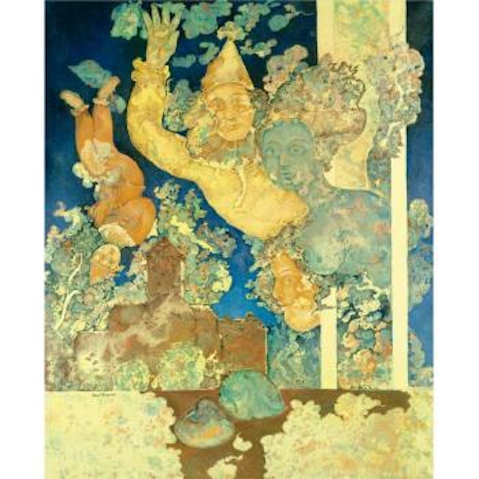Le Clown À Martiloque by Sakti Burman