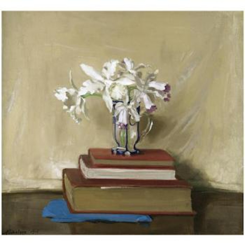 White Orchids On Books by William Nicholson