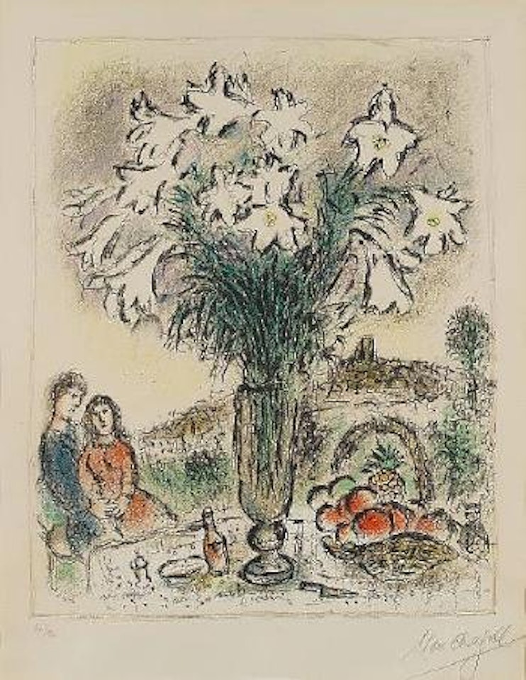 Les Arums (Mourlot 749) by Marc Chagall