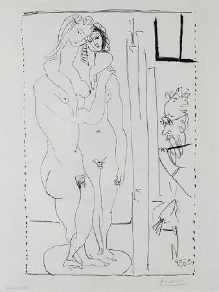 Les Deux Modèles nus (M. 256, B. 762) by Pablo Picasso