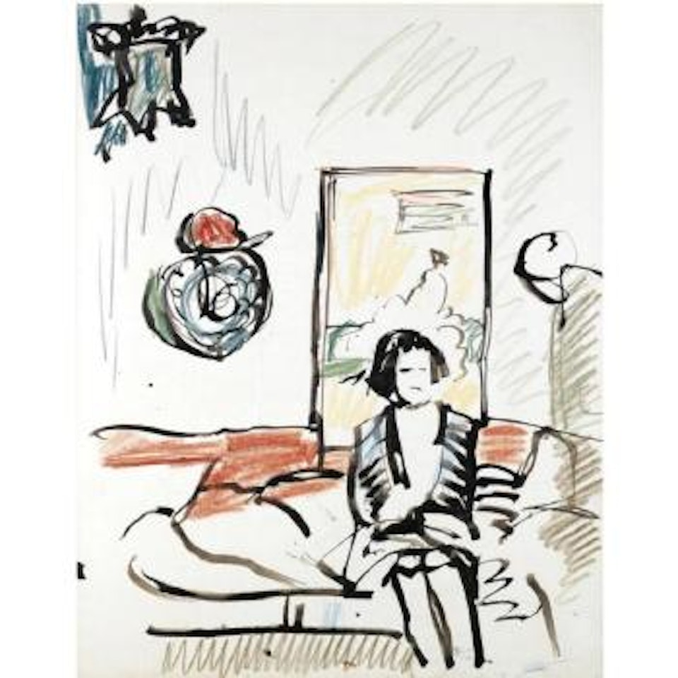 Girl On A Sofa by George Leslie Hunter