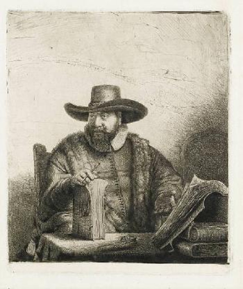 Cornelis Claesz, Anslo, preacher by Attributed to Rembrandt Harmensz van Rijn