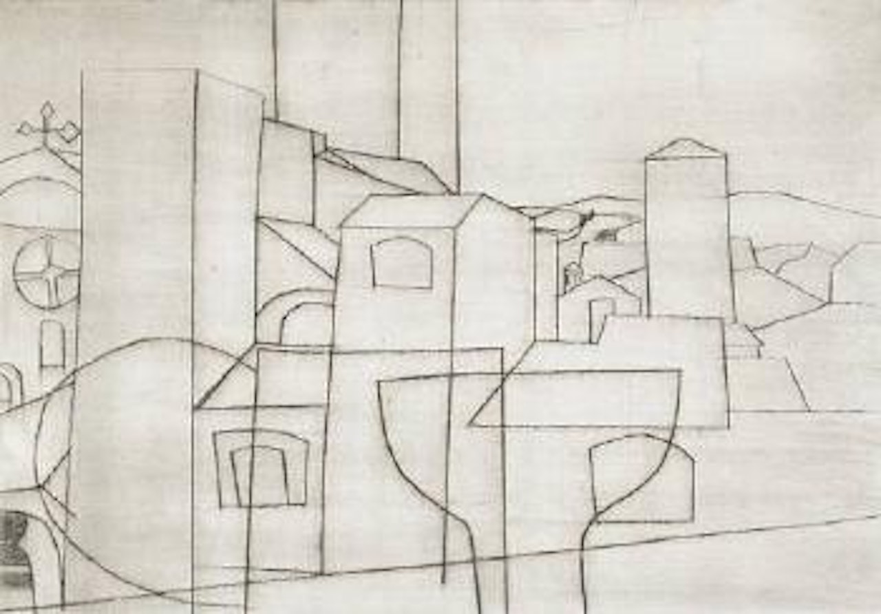 San Gimignano by Ben Nicholson, O.M.