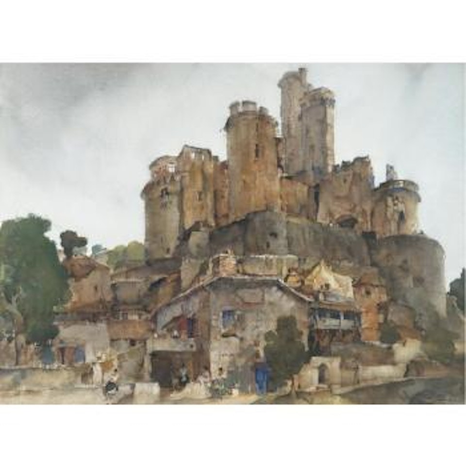 The Chateau Of Bonaguil, Dordogne by William Russell Flint